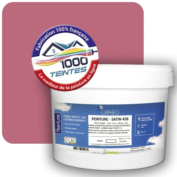 Peinture Anticorrosion Natura Orphéo® Les Roses (Mille Teintes E1-25) Intérieur/Extérieur SATIN