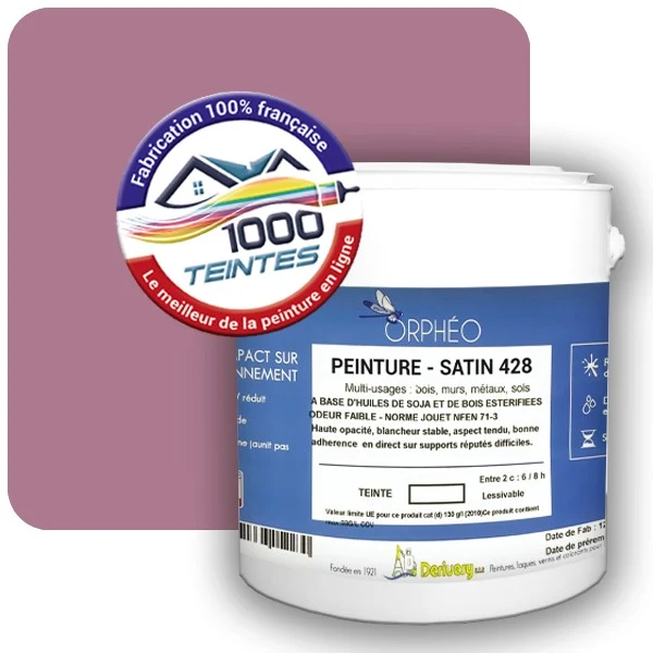 Peinture Anticorrosion Natura Orphéo® Les Roses (Mille Teintes E1-9) Intérieur/Extérieur SATIN