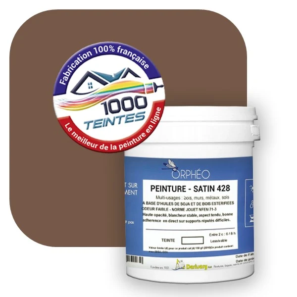 Peinture Anticorrosion Natura Orphéo® Brun Pâle (RAL Classic 8025) Intérieur/Extérieur SATIN