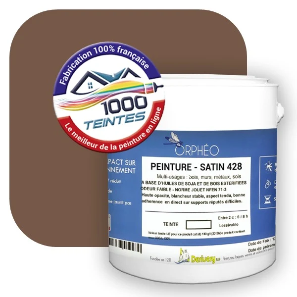 Peinture Anticorrosion Natura Orphéo® Brun Pâle (RAL Classic 8025) Intérieur/Extérieur SATIN
