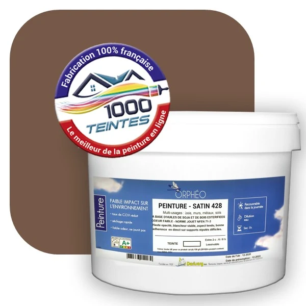 Peinture Anticorrosion Natura Orphéo® Brun Pâle (RAL Classic 8025) Intérieur/Extérieur SATIN