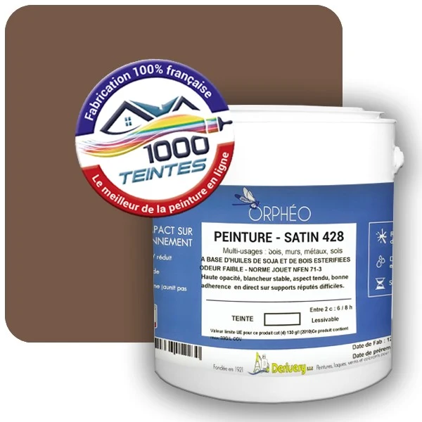 Peinture Anticorrosion Natura Orphéo® Brun Pâle (RAL Classic 8025) Intérieur/Extérieur SATIN