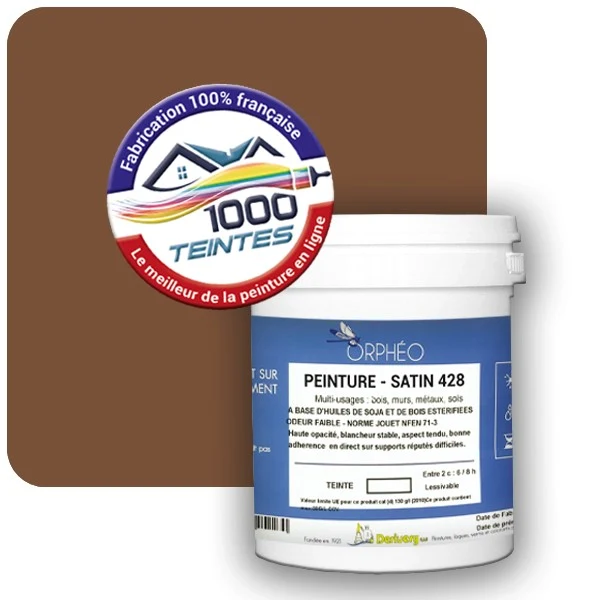 Peinture Anticorrosion Natura Orphéo® Brun Beige (RAL Classic 8024) Intérieur/Extérieur SATIN