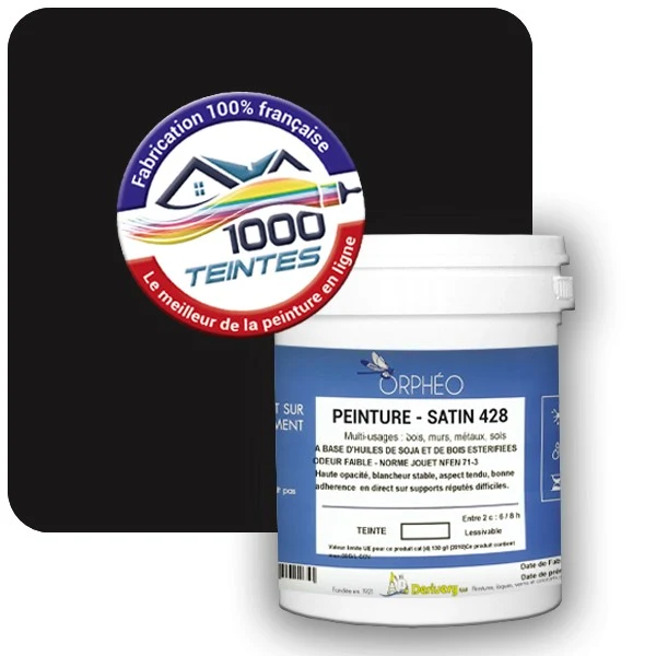 Peinture Anticorrosion Natura Orphéo® Brun Noir (RAL Classic 8022) Intérieur/Extérieur SATIN