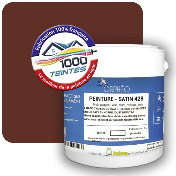 Peinture Anticorrosion Natura Orphéo® Marron (RAL Classic 8015) Intérieur/Extérieur SATIN