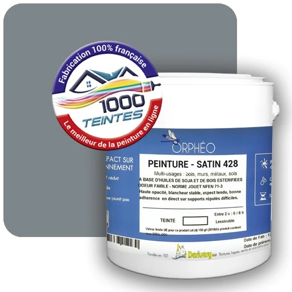 Peinture Anticorrosion Natura Orphéo® Telegris 2 (RAL Classic 7046) Intérieur/Extérieur SATIN