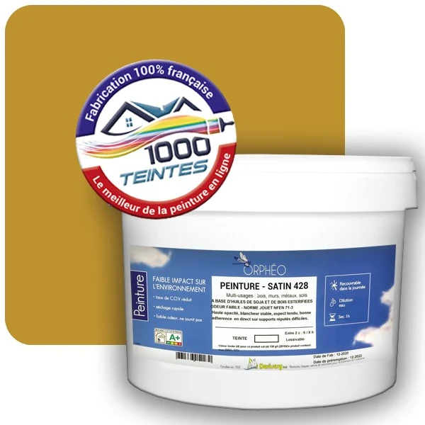 Peinture Anticorrosion Natura Orphéo® Les Jaunes (Mille Teintes E7-10) Intérieur/Extérieur SATIN