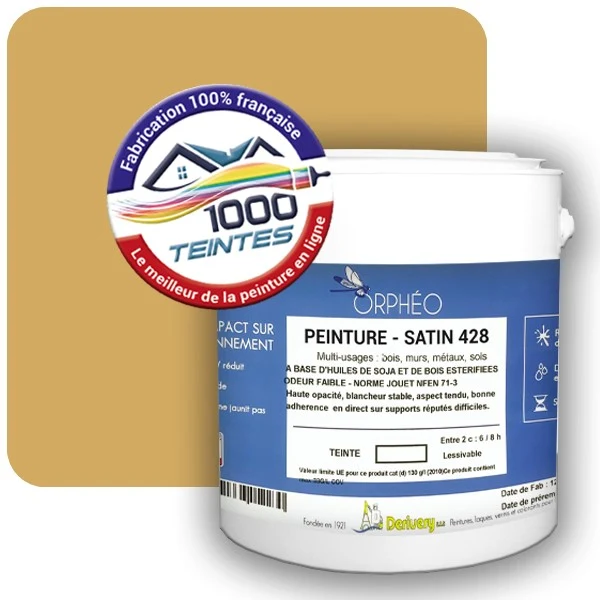 Peinture Anticorrosion Natura Orphéo® Les Jaunes (Mille Teintes E6-33) Intérieur/Extérieur SATIN