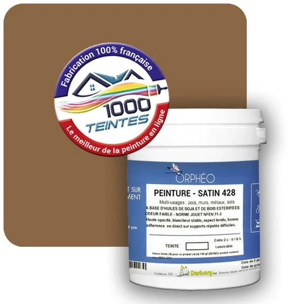 Peinture Anticorrosion Natura Orphéo® Les Bruns (Mille Teintes E5-55) Intérieur/Extérieur SATIN