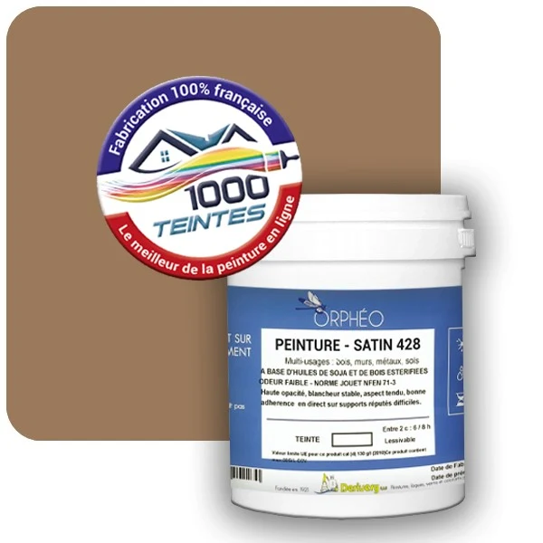 Peinture Anticorrosion Natura Orphéo® Les Bruns (Mille Teintes E5-39) Intérieur/Extérieur SATIN
