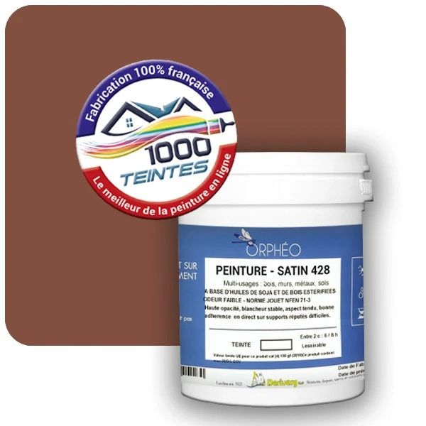 Peinture Anticorrosion Natura Orphéo® Les Rouges (Mille Teintes E3-15) Intérieur/Extérieur SATIN