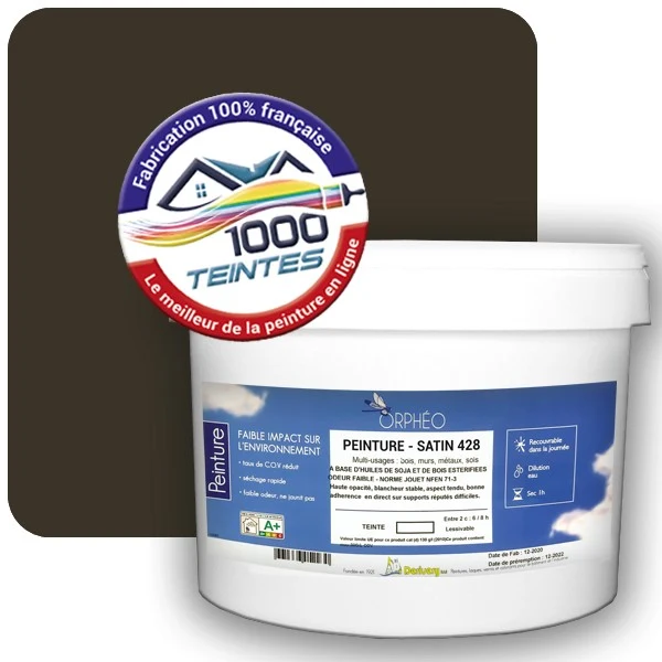 Peinture Anticorrosion Natura Orphéo® Olive Brun (RAL Classic 6022) Intérieur/Extérieur SATIN
