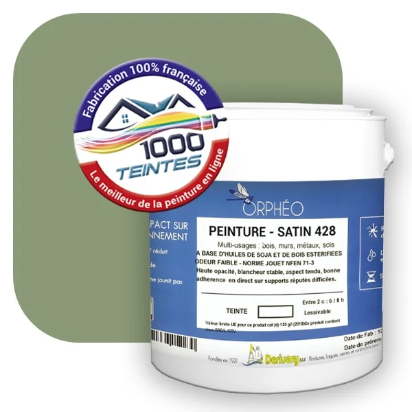 Peinture Anticorrosion Natura Orphéo® Vert Pâle (RAL Classic 6021) Intérieur/Extérieur SATIN