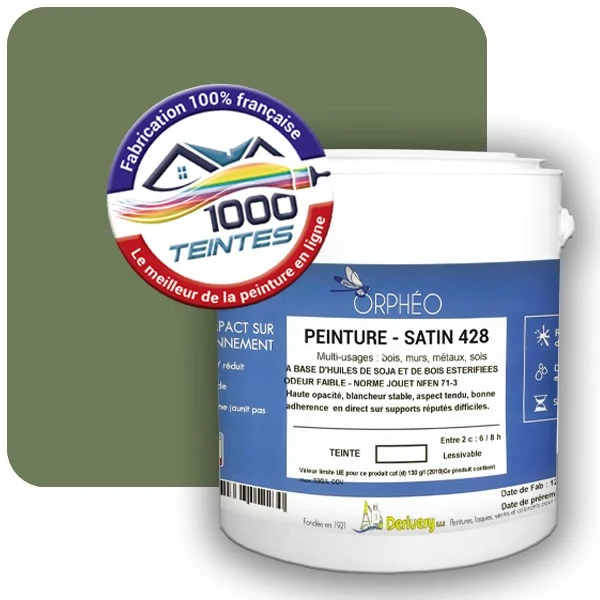 Peinture Anticorrosion Natura Orphéo® Vert Réséda (RAL Classic 6011) Intérieur/Extérieur SATIN