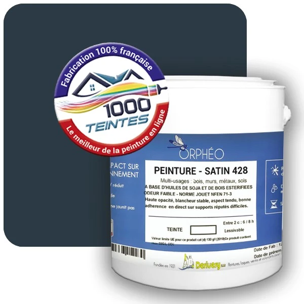 Peinture Anticorrosion Natura Orphéo® Bleu Gris (RAL Classic 5008) Intérieur/Extérieur SATIN