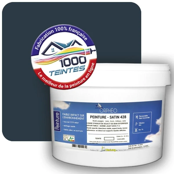 Peinture Anticorrosion Natura Orphéo® Bleu Gris (RAL Classic 5008) Intérieur/Extérieur SATIN