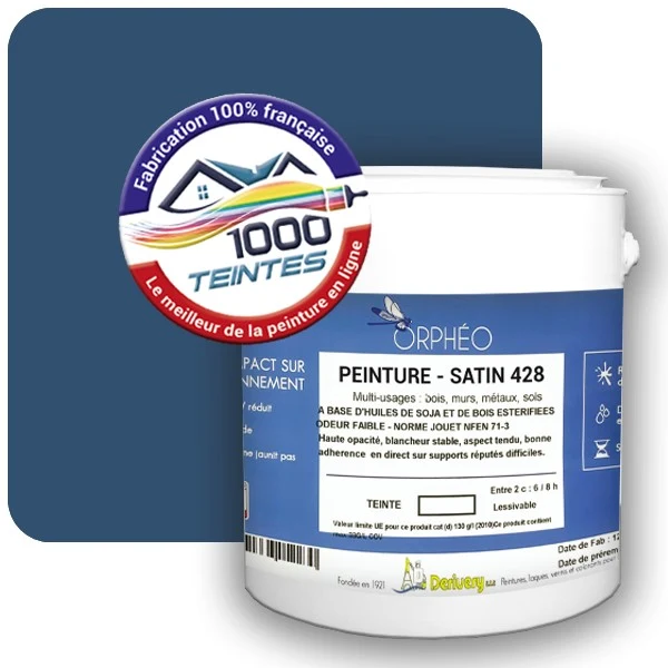 Peinture Anticorrosion Natura Orphéo® Bleu Violet (RAL Classic 5000) Intérieur/Extérieur SATIN