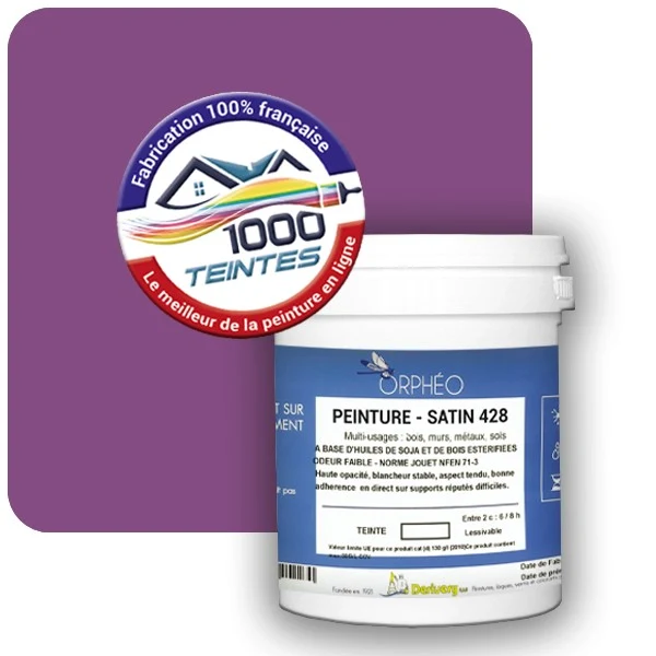 Peinture Anticorrosion Natura Orphéo® Violet de Sécurité (RAL Classic 4008) Intérieur/Extérieur SATIN