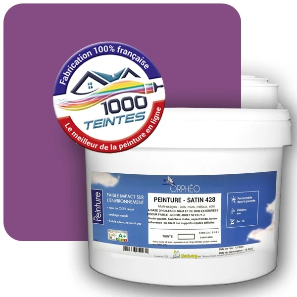 Peinture Anticorrosion Natura Orphéo® Violet de Sécurité (RAL Classic 4008) Intérieur/Extérieur SATIN
