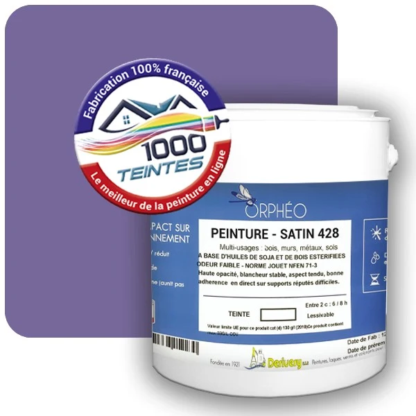 Peinture Anticorrosion Natura Orphéo® Lilas Bleu (RAL Classic 4005) Intérieur/Extérieur SATIN
