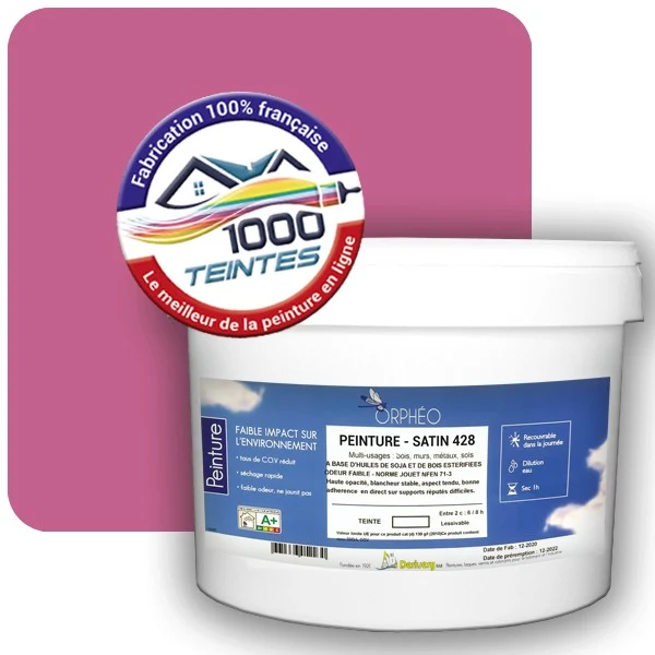 Peinture Anticorrosion Natura Orphéo® Violet Bruyère (RAL Classic 4003) Intérieur/Extérieur SATIN