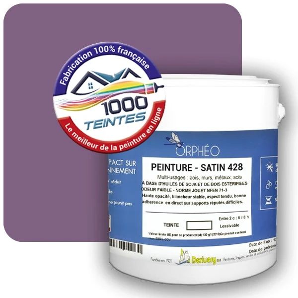 Peinture Anticorrosion Natura Orphéo® Lilas Rouge (RAL Classic 4001) Intérieur/Extérieur SATIN
