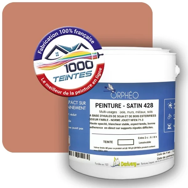 Peinture Anticorrosion Natura Orphéo® Rouge Beige (RAL Classic 3012) Intérieur/Extérieur SATIN