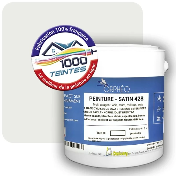 Peinture Anticorrosion Natura Orphéo® Blanc de Sécurité (RAL Classic 9003) Intérieur/Extérieur SATIN