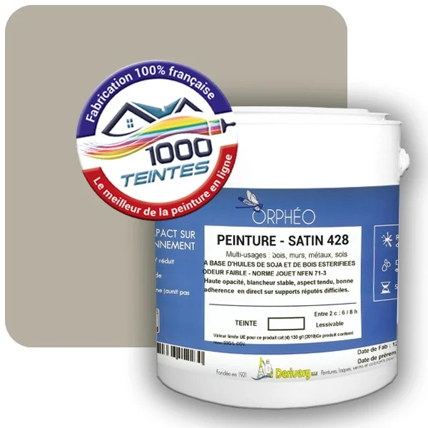 Peinture Anticorrosion Natura Orphéo® Gris Silex (RAL Classic 7032) Intérieur/Extérieur SATIN
