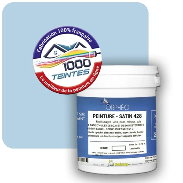 Peinture Anticorrosion Natura Orphéo® Les Bleus (Mille Teintes E14-27) Intérieur/Extérieur SATIN