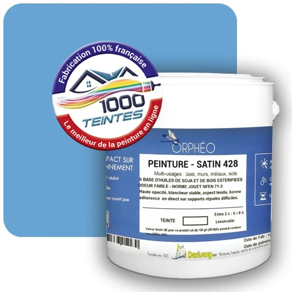 Peinture Anticorrosion Natura Orphéo® Les Bleus (Mille Teintes E14-23) Intérieur/Extérieur SATIN
