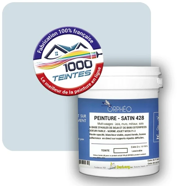 Peinture Anticorrosion Natura Orphéo® Les Bleus (Mille Teintes E14-21) Intérieur/Extérieur SATIN