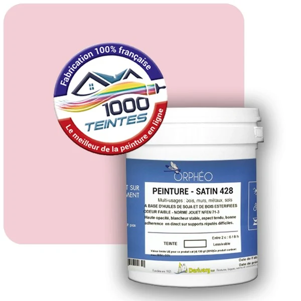 Peinture Anticorrosion Natura Orphéo® Les Roses (Mille Teintes E1-42) Intérieur/Extérieur SATIN