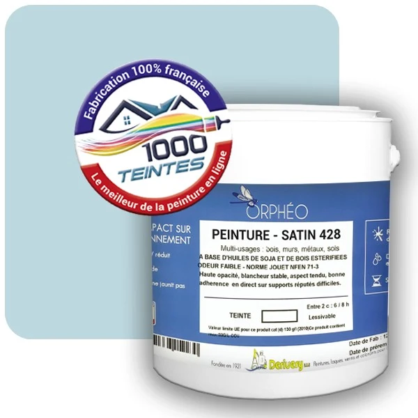Peinture Anticorrosion Natura Orphéo® Les Bleus (Mille Teintes E14-11) Intérieur/Extérieur SATIN