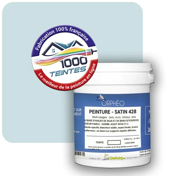 Peinture Anticorrosion Natura Orphéo® Les Bleus (Mille Teintes E14-1) Intérieur/Extérieur SATIN