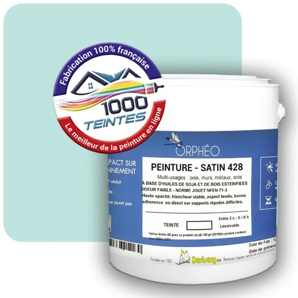 Peinture Anticorrosion Natura Orphéo® Les Bleus (Mille Teintes E13-6) Intérieur/Extérieur SATIN