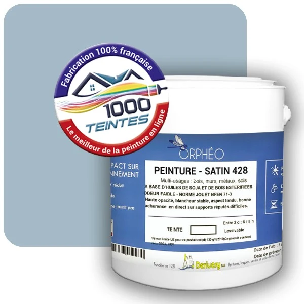 Peinture Anticorrosion Natura Orphéo® Les Bleus (Mille Teintes E13-58) Intérieur/Extérieur SATIN