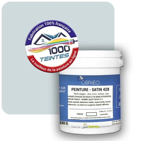 Peinture Anticorrosion Natura Orphéo® Les Bleus (Mille Teintes E13-57) Intérieur/Extérieur SATIN