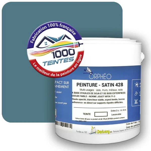 Peinture Anticorrosion Natura Orphéo® Les Bleus (Mille Teintes E13-55) Intérieur/Extérieur SATIN