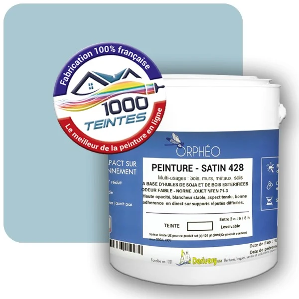 Peinture Anticorrosion Natura Orphéo® Les Bleus (Mille Teintes E13-53) Intérieur/Extérieur SATIN