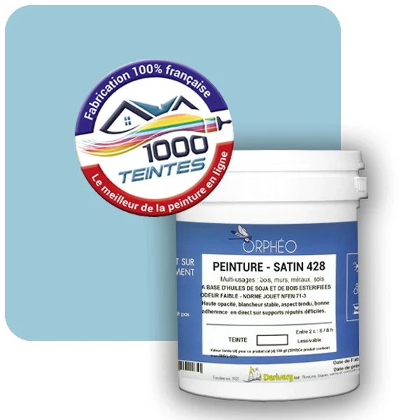 Peinture Anticorrosion Natura Orphéo® Les Bleus (Mille Teintes E13-47) Intérieur/Extérieur SATIN