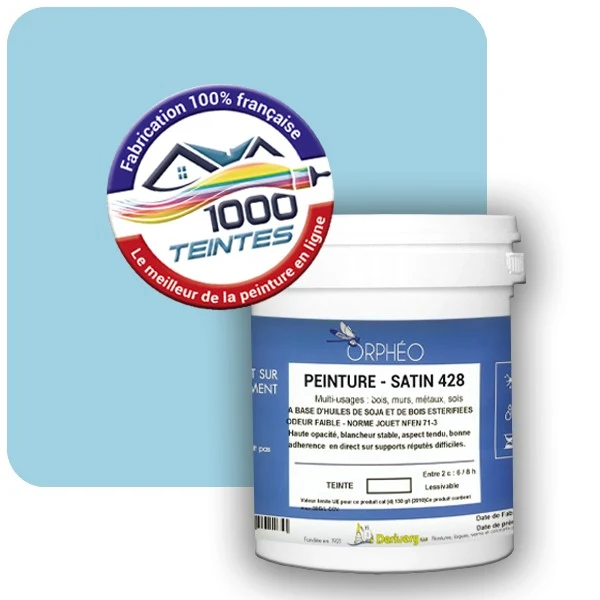 Peinture Anticorrosion Natura Orphéo® Les Bleus (Mille Teintes E13-42) Intérieur/Extérieur SATIN