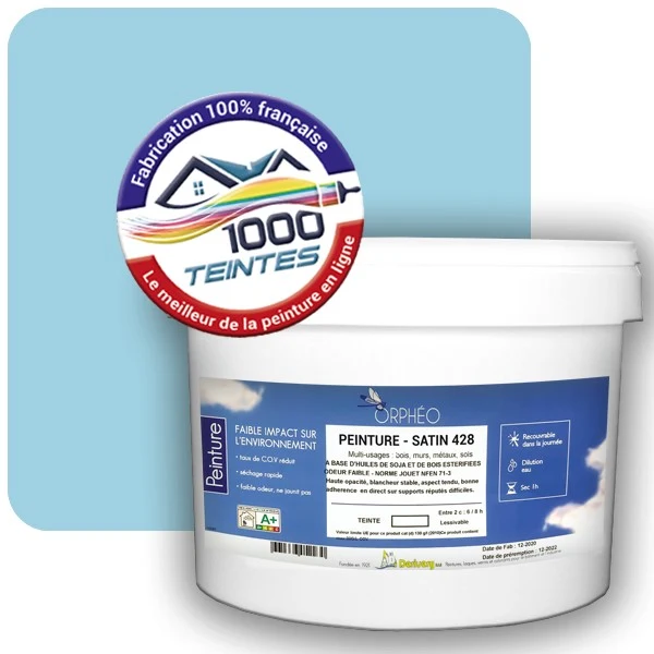 Peinture Anticorrosion Natura Orphéo® Les Bleus (Mille Teintes E13-42) Intérieur/Extérieur SATIN