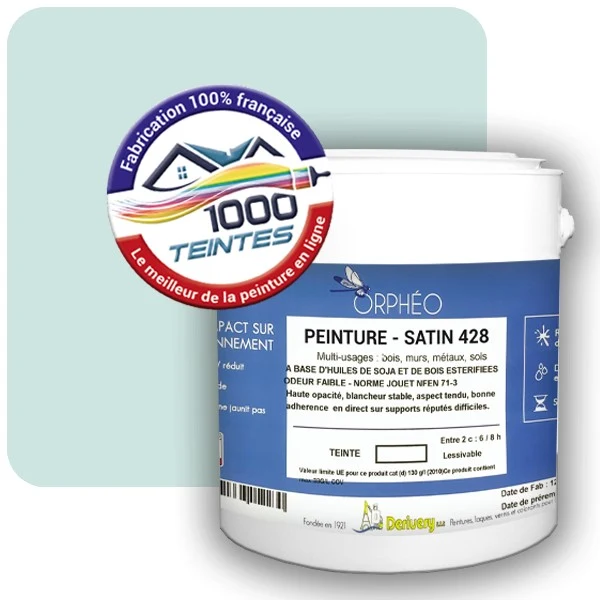 Peinture Anticorrosion Natura Orphéo® Les Bleus (Mille Teintes E13-26) Intérieur/Extérieur SATIN