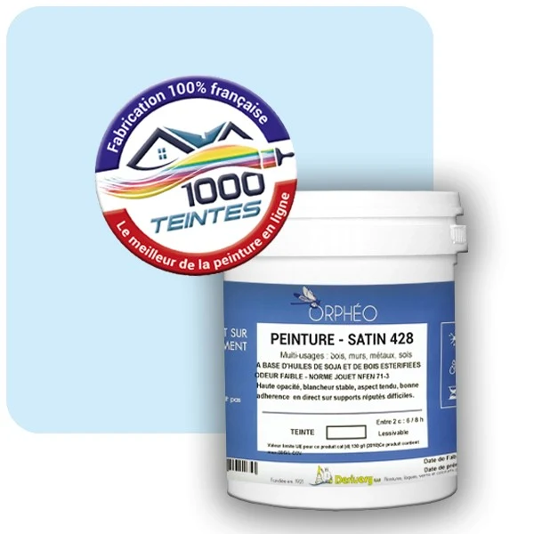 Peinture Anticorrosion Natura Orphéo® Les Bleus (Mille Teintes E13-22) Intérieur/Extérieur SATIN