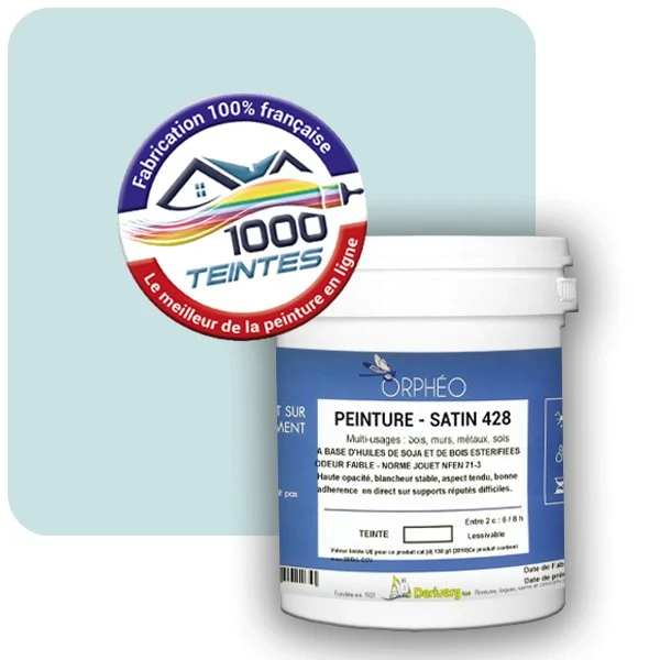 Peinture Anticorrosion Natura Orphéo® Les Bleus (Mille Teintes E13-21) Intérieur/Extérieur SATIN