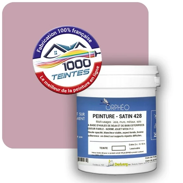 Peinture Anticorrosion Natura Orphéo® Les Roses (Mille Teintes E1-32) Intérieur/Extérieur SATIN
