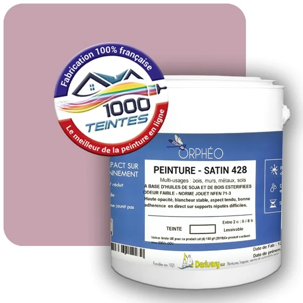 Peinture Anticorrosion Natura Orphéo® Les Roses (Mille Teintes E1-32) Intérieur/Extérieur SATIN