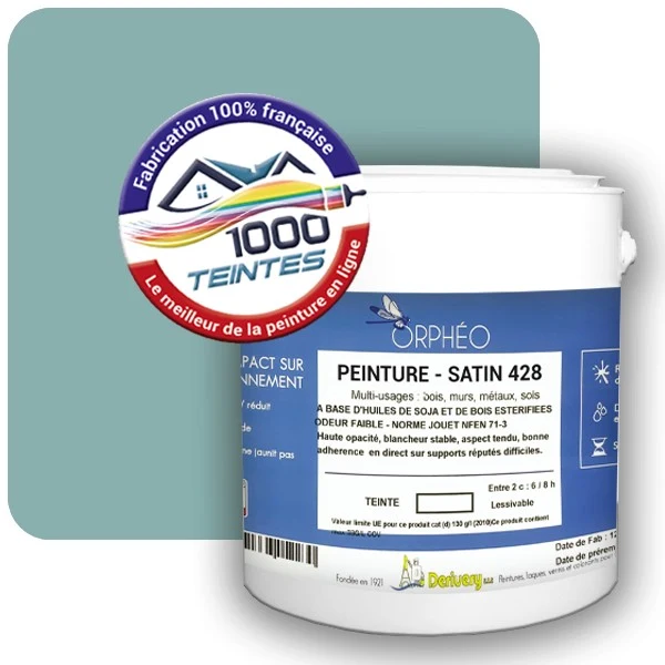 Peinture Anticorrosion Natura Orphéo® Les Bleus (Mille Teintes E13-18) Intérieur/Extérieur SATIN