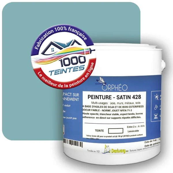 Peinture Anticorrosion Natura Orphéo® Les Bleus (Mille Teintes E13-13) Intérieur/Extérieur SATIN